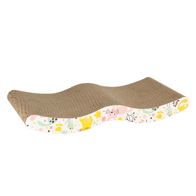Scratcher Lounge Handgemaakte Katten Kitten Scratcher Krabpaal Interactieve Gegolfd Papier Speelgoed Voor Pet Cat Training