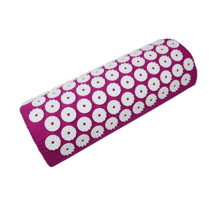 Cojín de acupuntura para aliviar el estrés, colchoneta de acupresión para el dolor de espalda/almohada, estera de masaje de Punta rosa, masaje y relajación: purple pillow