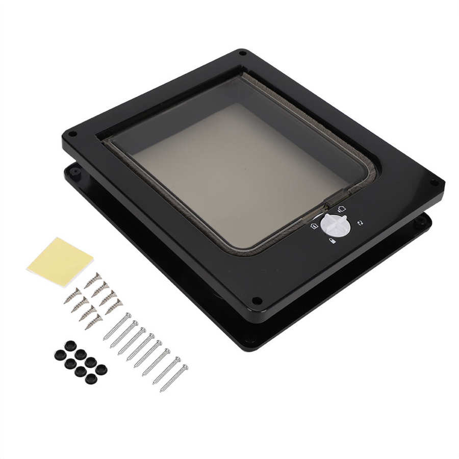 Pet Door Intelligent Control Door Lockable Pet Door Dog for Cat: Default Title