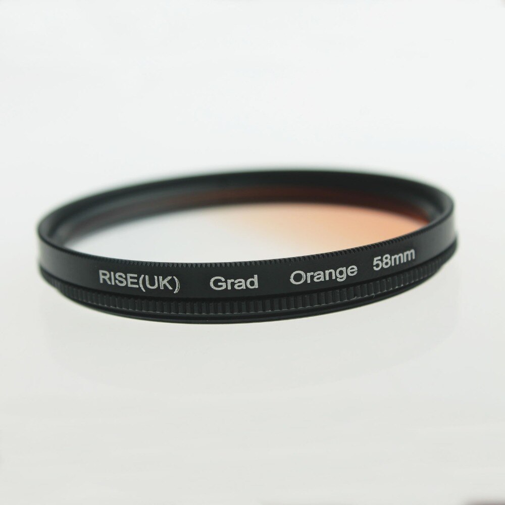58mm Roterende Grad Afgestudeerd Oranje Kleur Lens Filter voor Canon EOS 700D 600D 550D Nikon DSLR SLR Camera