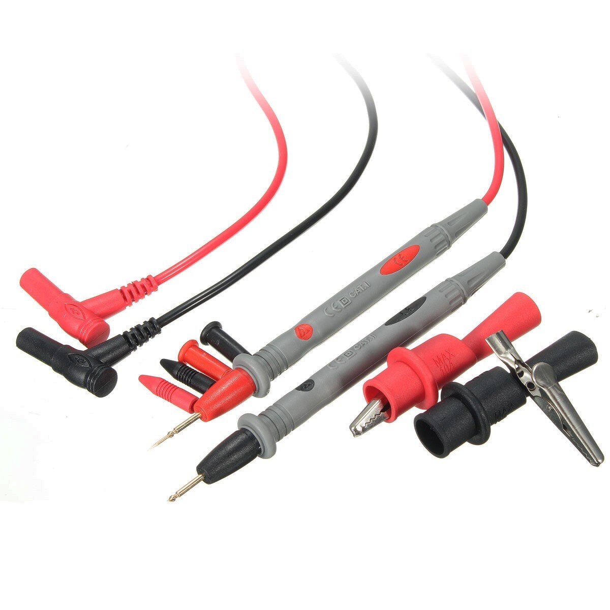 1000V 20A Probe Test Lead + Clips Clamp Cable Wire Test For Multi Meter Tester Digital Multimeter