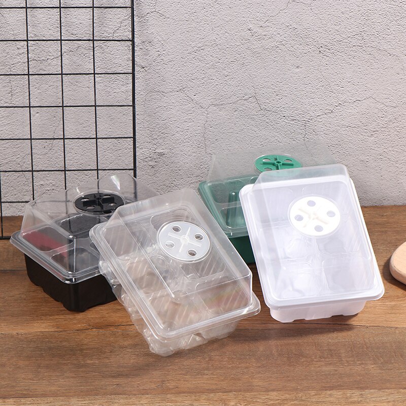 6 Cells Hole Plant Seeds Grow Box gardening hydroponics systems Tray Insert Propagation Seeding Nursery Pot garden indoor