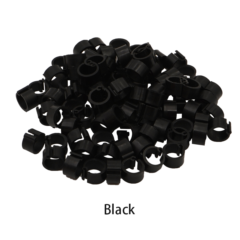 100 Stuks Vogels Voeten Ring Plastic Clip Ringen voor Vogels Duif Kwartel Voetring Boerderij Dier Carrier Duif Accessoires Vogel benodigdheden: violet