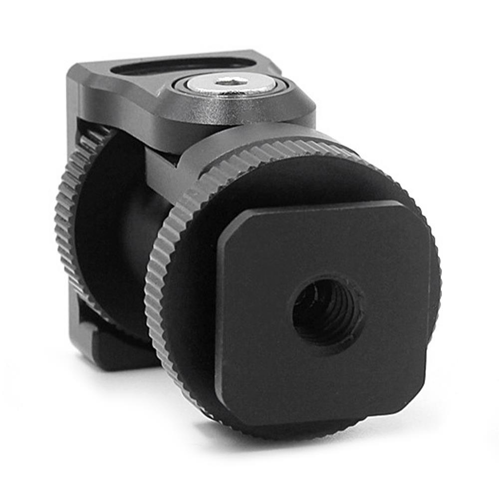 Camera Field Monitor Mount 90° Tilt Mini Ball Head Mount 1/4" Screw Compatible with GoPro Smartphone Recorder