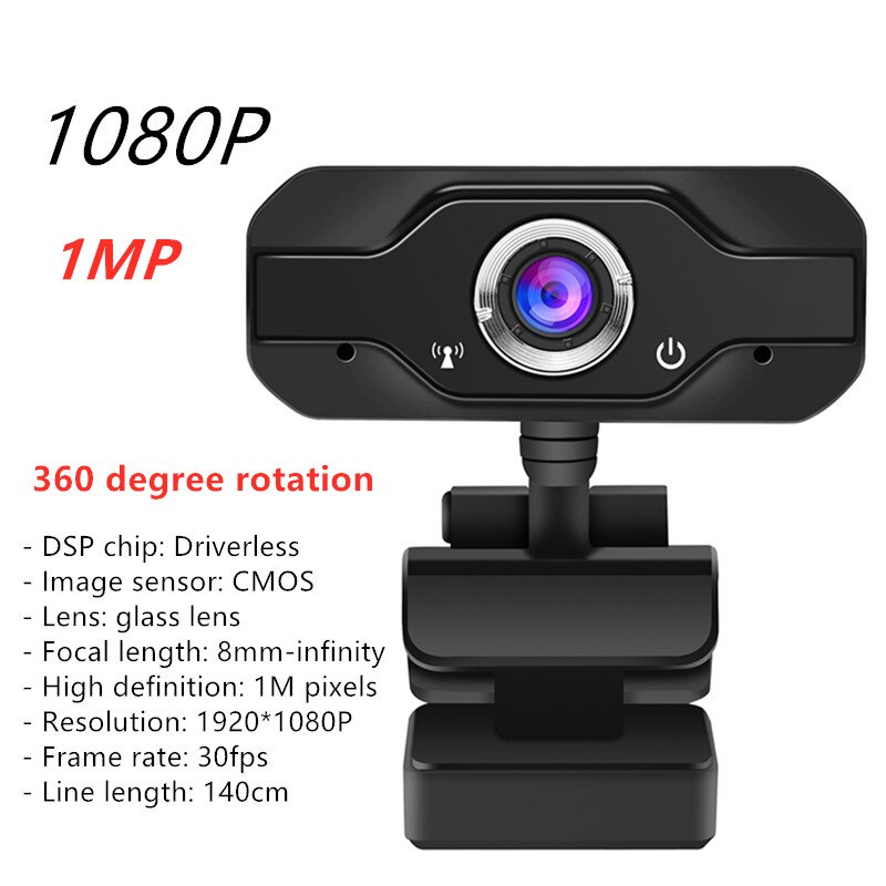 Webcam 1080p Computer Camera USB 4k Web Camera 60fps With Microphone Full HD 1080p Webcam For PC Laptop 720P 6 Type: S60  1080P 1MP