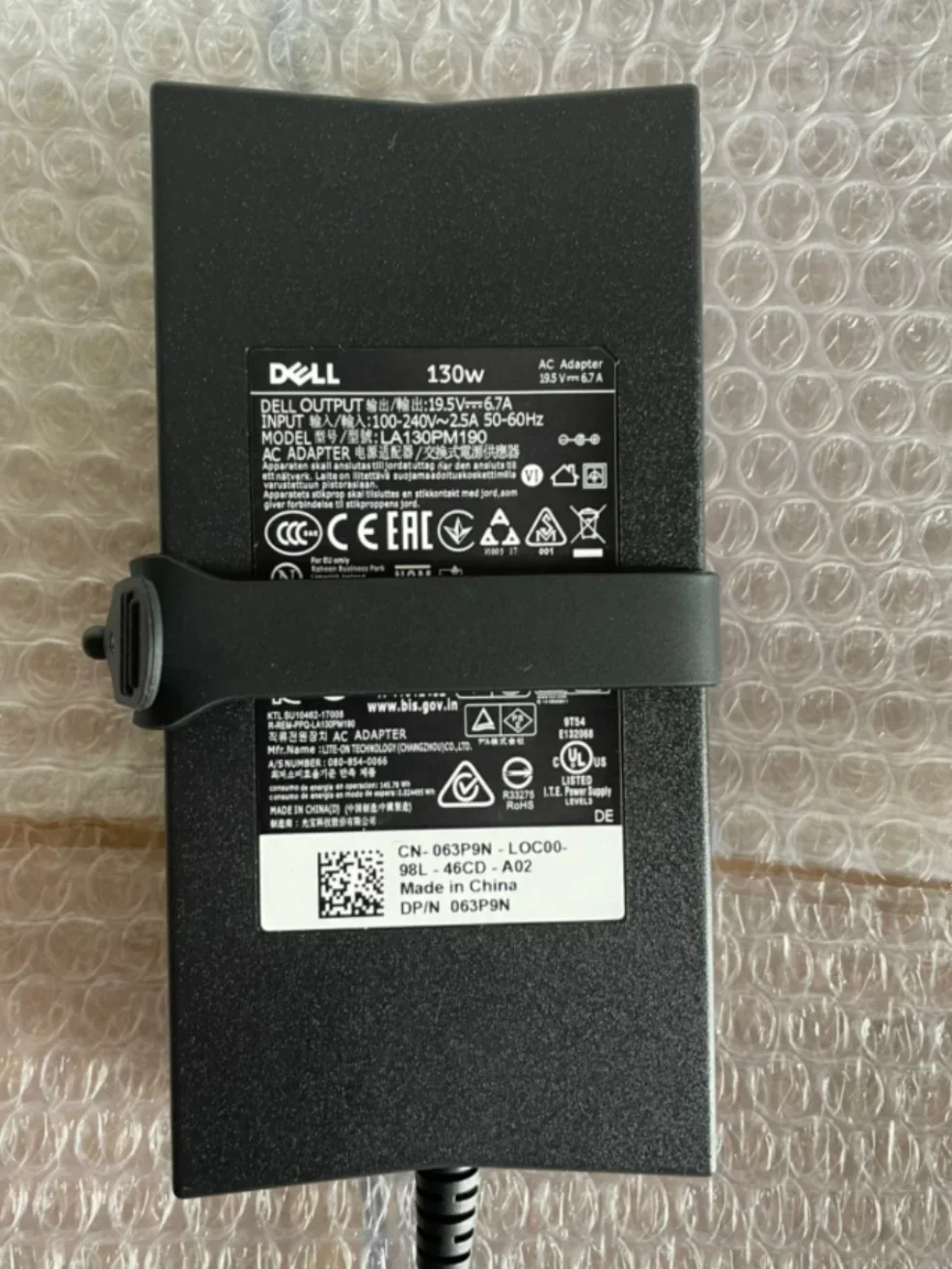 Original Dell 130W Charger Power Supply for Dell XPS 15, 17, 7590 9530 9550 9560 9570 Precision 5510 5520 5530 5540 19.5V /6.7A