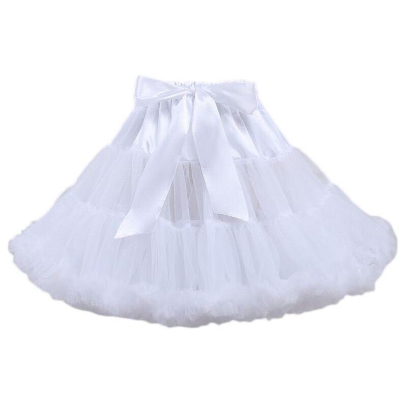 Falda de tutú de Lolita para mujer, prenda de tul en capas, con lazo grande, para baile y Ballet: 6EE801437-W