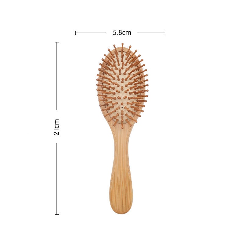 Premium Wooden Bamboo Hair Brush Improve Hair Growth Wood hairbrush Prevent Hair Loss Comb Bamboo Comb Teeth: C