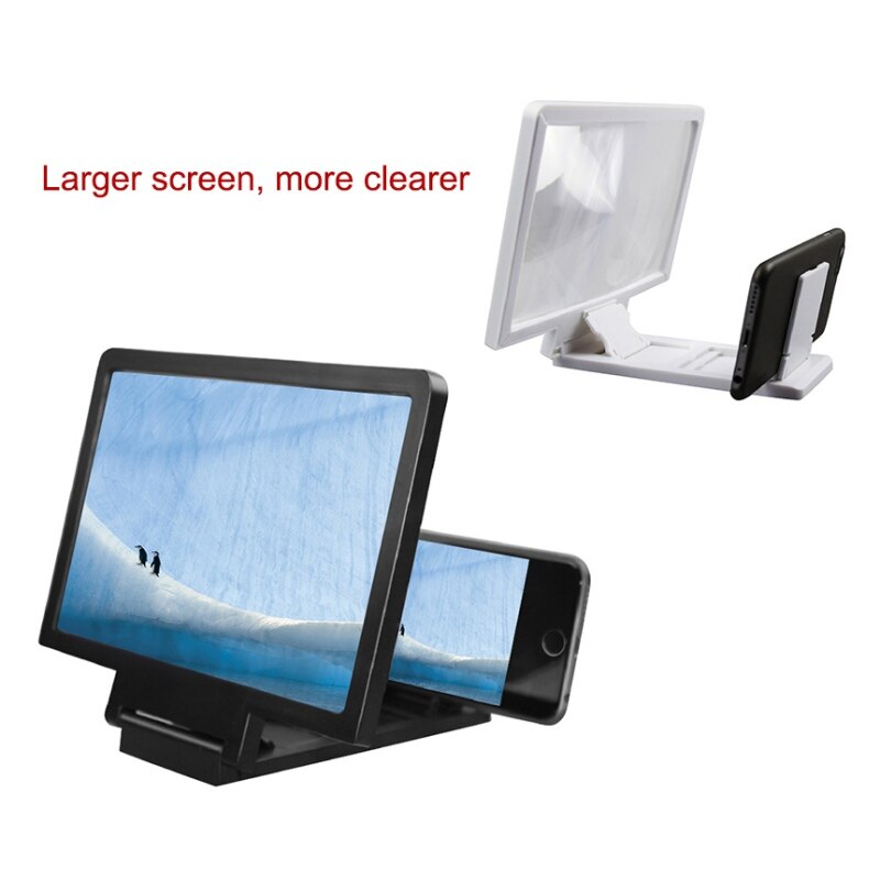 3D Screen Amplifier Mobile Phone Magnifying Glass HD Stand for Video Foldable Cell Phone Stand Holder Eyes Protector