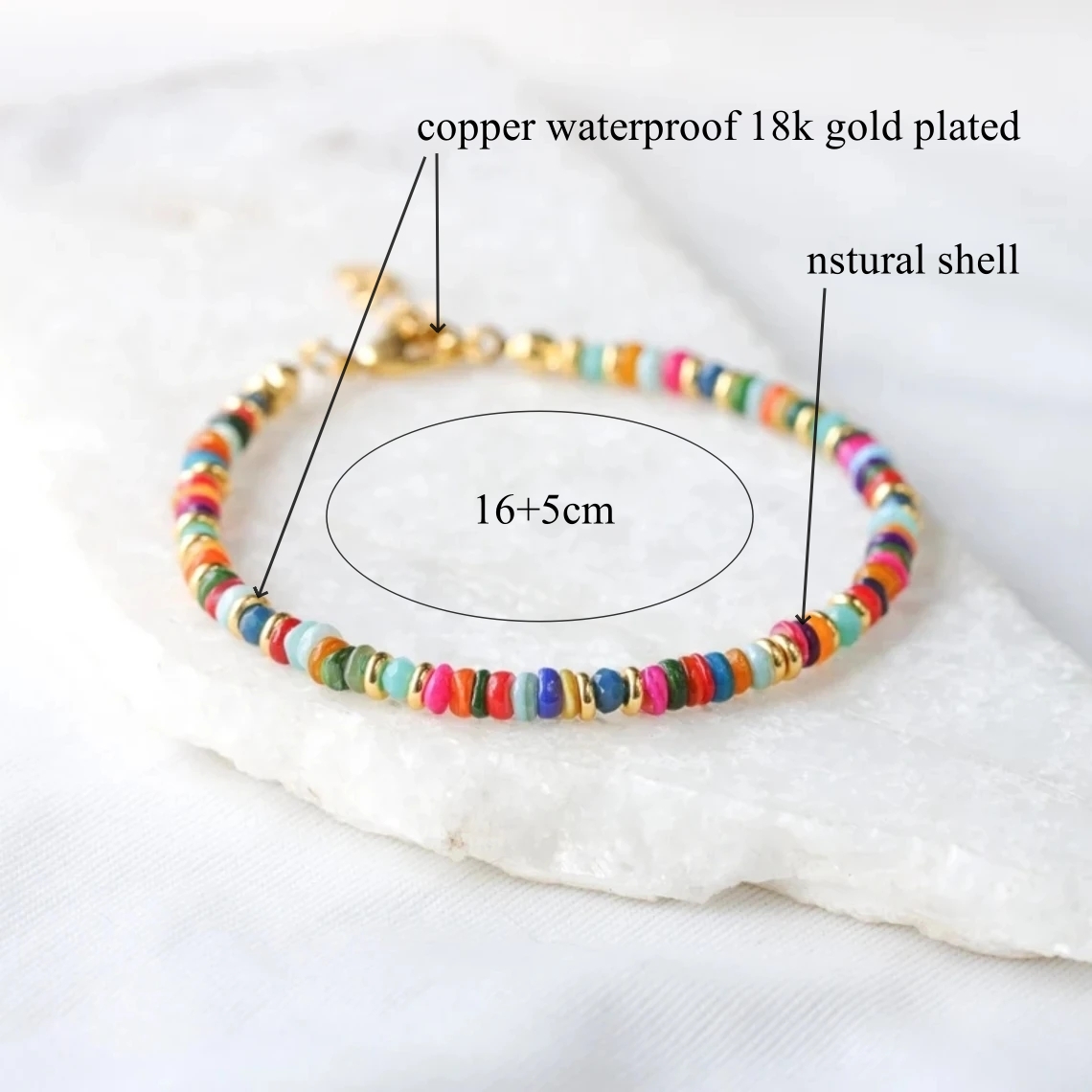 KKBEAD Boho Armband Vrouwen Y2k Sieraden Bohemian Armbanden Kleurrijke Shell DIs Kralen Zomer Strand Pulseras Mujer