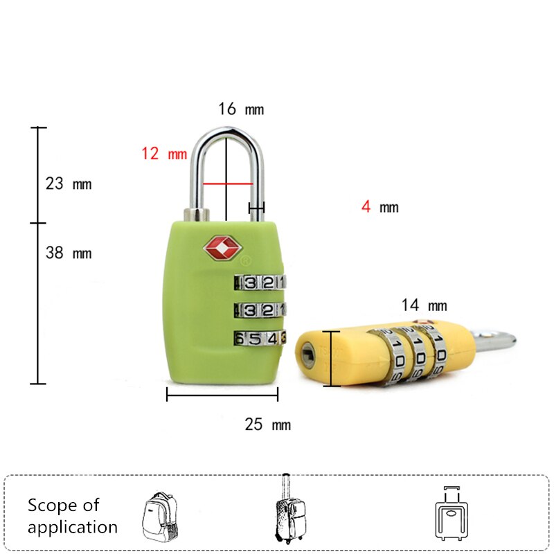 Master Lock Pc Lock Tsa Sloten Smart Combinatie Voor Travel Bagage Koffer Anti-Diefstal Code Hangslot Custom Sluizen