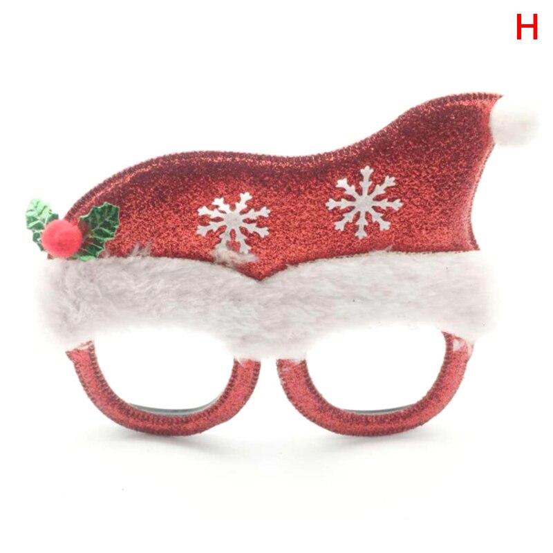 Christmas Photo Booth Prop Happy Year Christmas Photo Frame Props Wedding Christmas Party Decoration Decor Kids: H