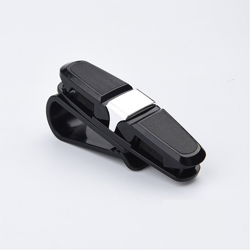 Auto Zonnebril Houder Zonnebril Clip Auto Zonneklep Glazen Houder Zonnebril Clip Kaarthouder Auto Accessoires: silver