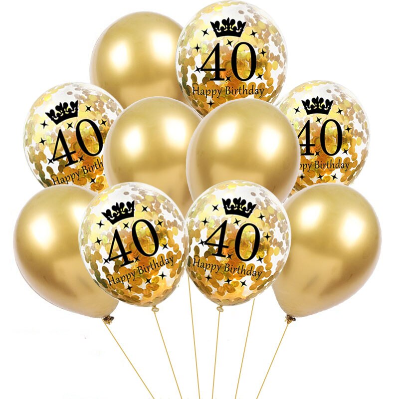 Happy Birthday Banner 30 40 50 60 År - Voksen Fest Baggrundsdekoration