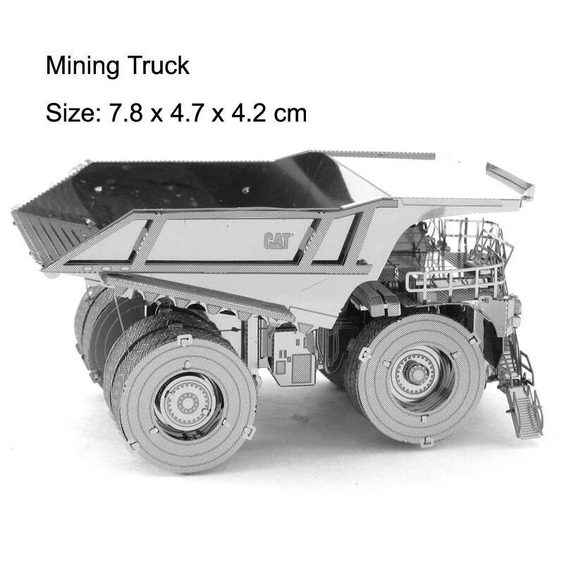 Engineering vehicle 3D Metal Puzzle Wheel Loader Crawler Crane Truck model KITS Assemble Jigsaw Puzzle Toys For Children