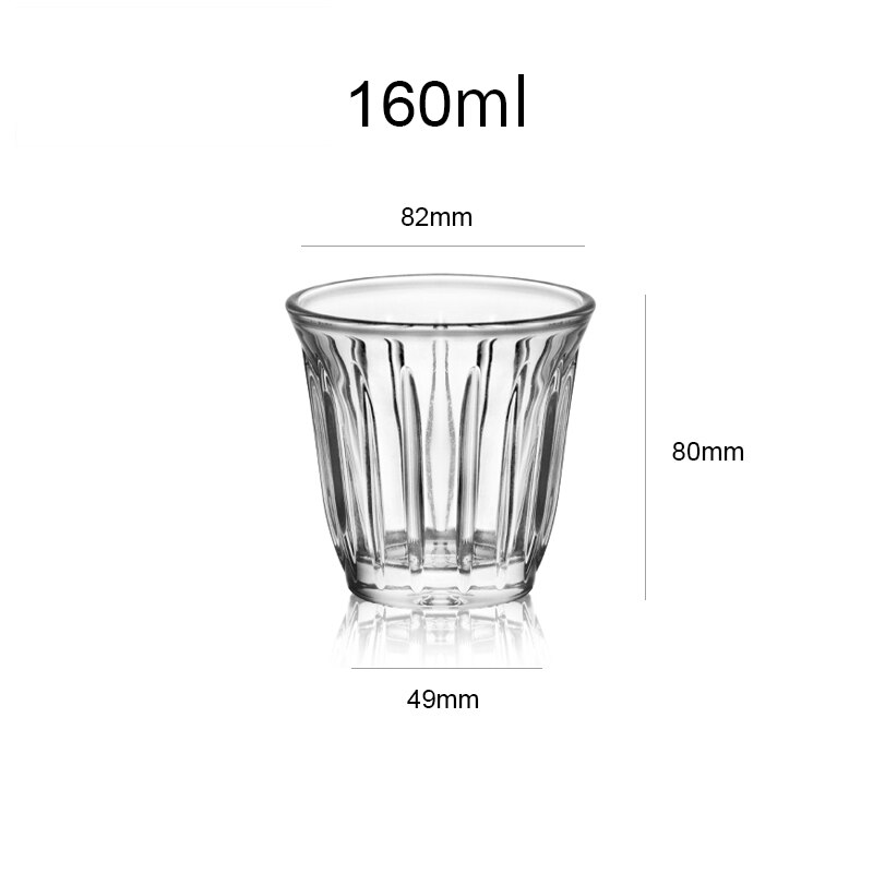 Barista latte kopper 90ml-200ml krus kaffe eller te glass krus flat hvit espresso kopp gir klassisk eleganse til bordet: 160ml 1 stk