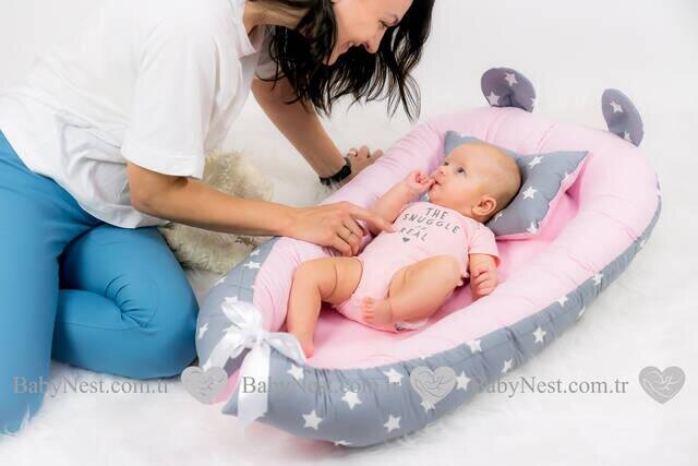 Babynest newborn baby nest bed portable crib travel bed baby nest baby lounge crib bumper pillow cushion