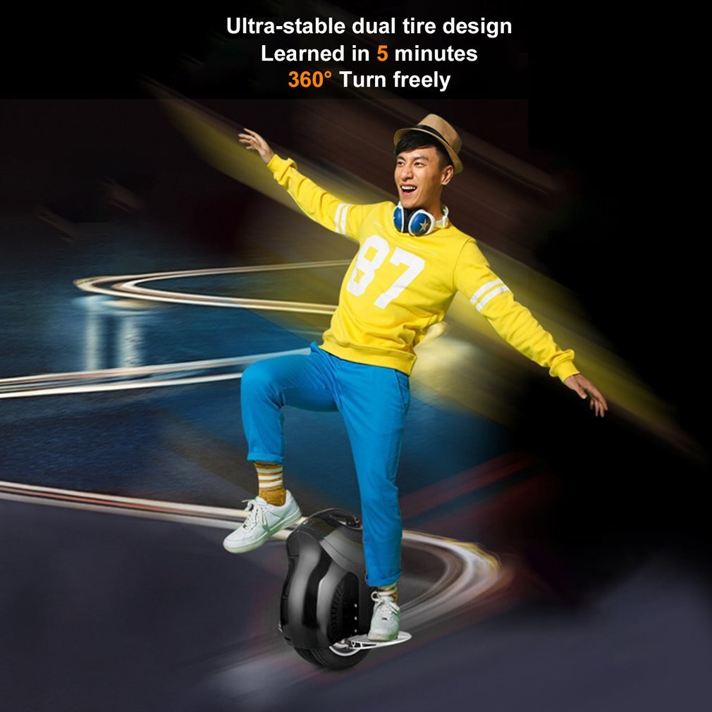 Mode Elektrische Scooter Eenwieler 14 "Handheld Self Balancing Scooter Skateboard Draagbare Reizen Tool Voor Volwassenen