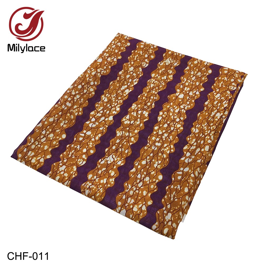 Afrykańska tkanina szyfonowa, cyfrowy wzór, drukowany szyfon, tkanina szyfonowa, 5 jardy na partię, -007-019 chf