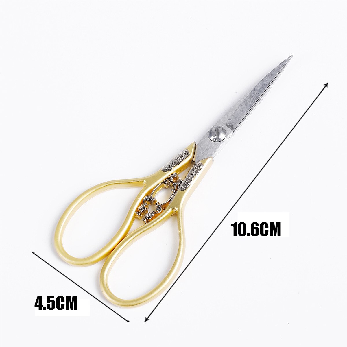 1pcs Exquisite Stainless Steel Antique Scissors European Retro Classic Craft Sewing Handicraft Scissor DIY Stitch Tools