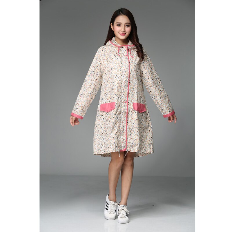 Gabardina Impermeable largo para mujer, Impermeable, para la lluvia, con sombrero, Impermeable, capa para la lluvia para mujer