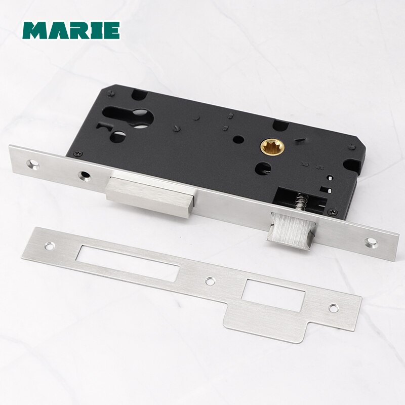 Marie Stainless Steel Door Lock Body Home Interior Bedroom Bathroom Door Lock Tongue Wooden Door Iron Door Handle Lock Hardware