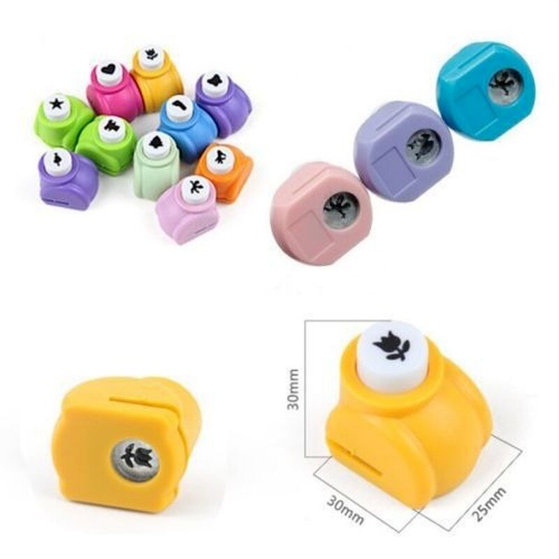 1PCS Kids Toy Stamp Child Mini Printing Paper Hand Shaper Stamp Mold Scrapbook Tags Cards Craft DIY Punch Cutter Tool