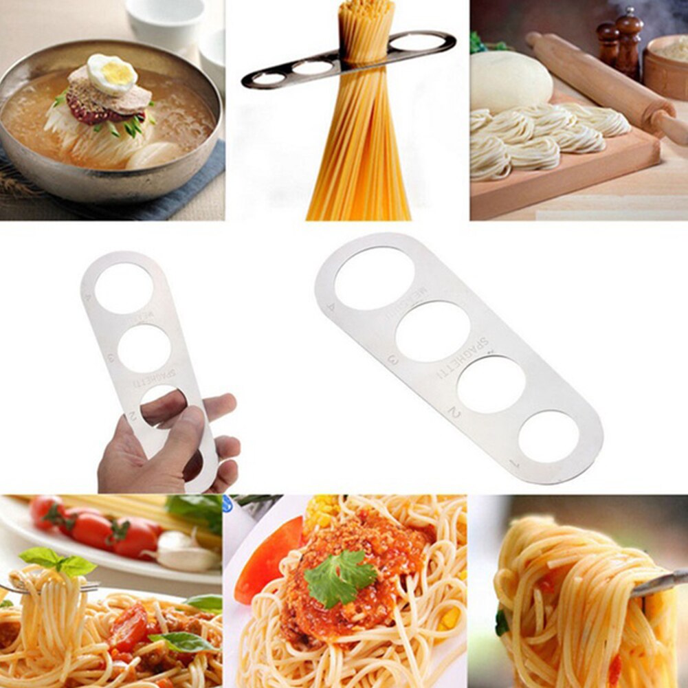 Stainless Steel Pasta Spaghetti Measurer Measure Tool Kitchen Gadget (Silver)