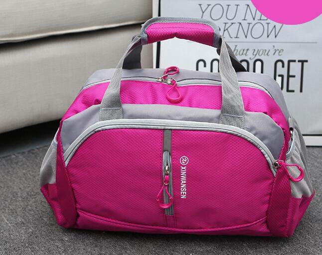 Bolsa de viagem masculina oxford, portátil, grande capacidade, sacola de fim de semana, 30% de desconto t23: rose red