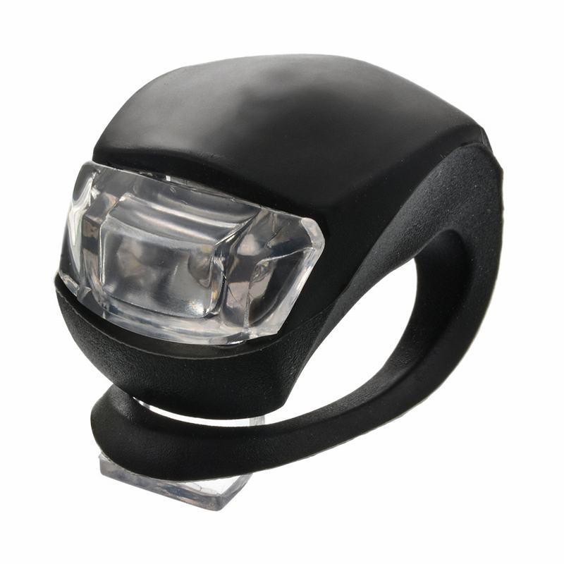 AG10 Mini LED Fahrrad Licht Silikon Fahrrad Lampe Hinten Rad Lenker Wasserdicht Radfahren Warnung Rücklicht Bunte Clip Lampen: Schwarz