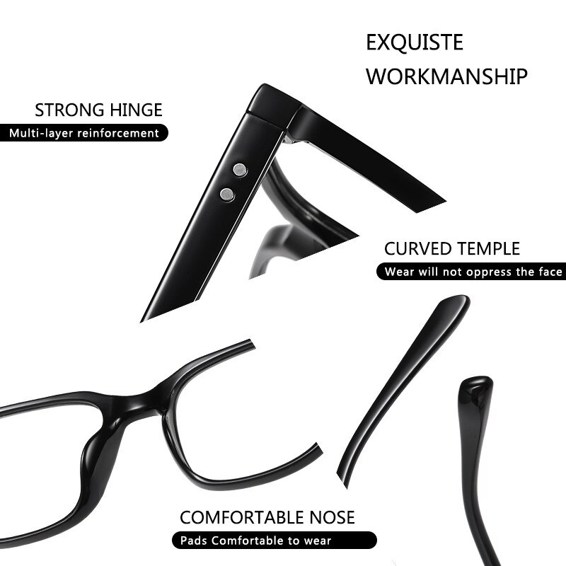 Lunettes de vue anti-lumière bleue aofly pour hommes et femmes, verres photochromiques, style vintage, carrées, pour jeux vidéo, pour ordinateur ,  uv400