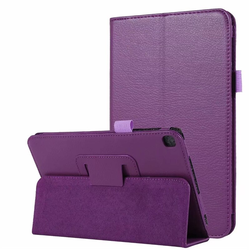 Smart Case For Samsung Galaxy Tab A 8.0" inch Tablet SM-T290 T295 T297 PU Leather Cover Case T290 Protective Case Funda: 02 Purple