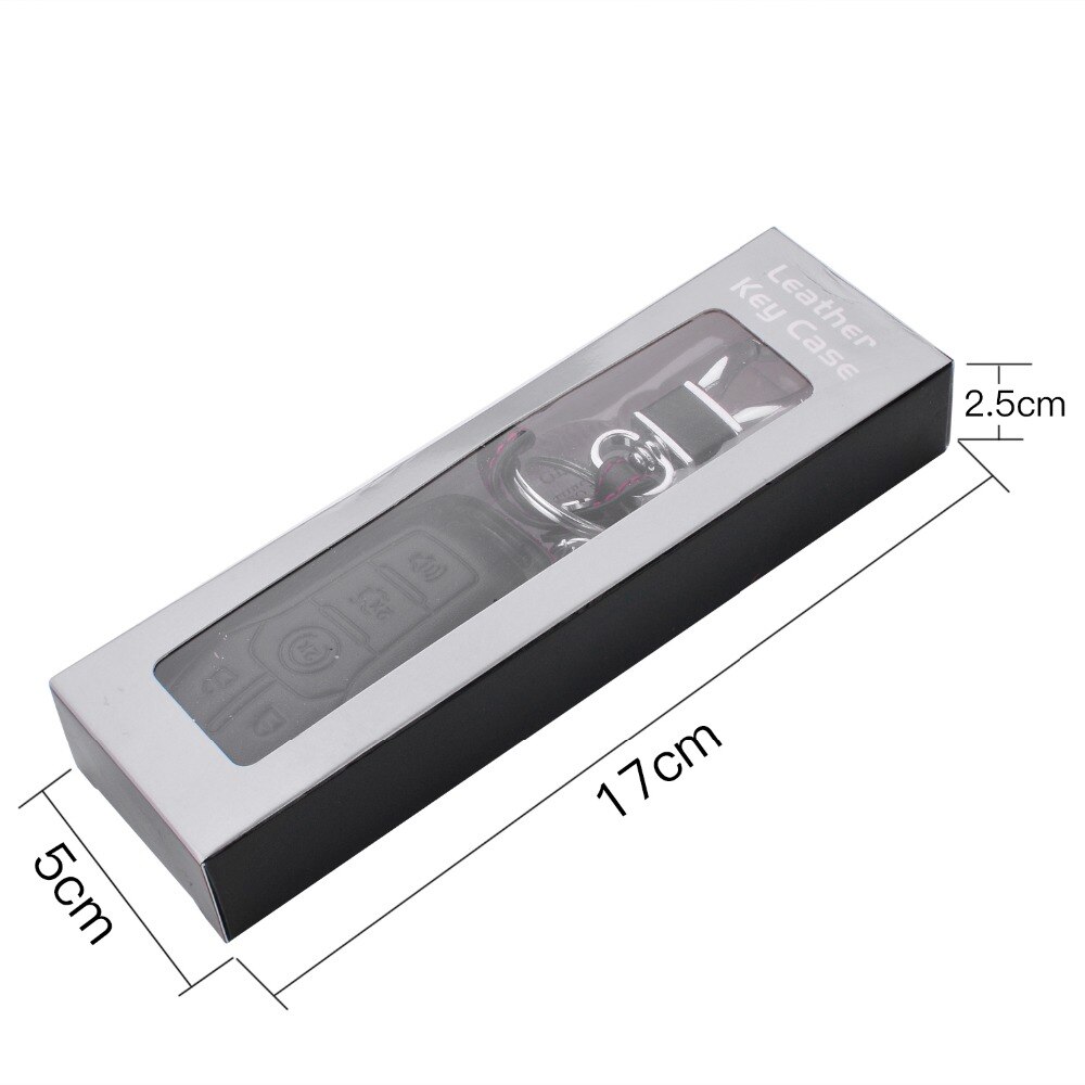 Leather Car-Key-Shape Car Key Case Cover for Ford Fusion Mondeo Mustang Taurus F150 Explorer Edge Lincoln MK