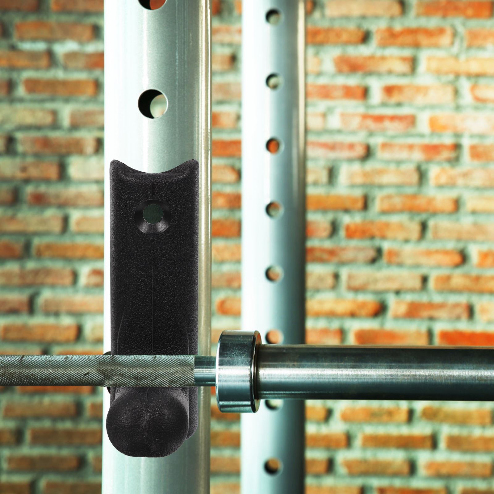 Gancho de soporte para barra, equipo de gimnasio, ganchos de soporte para barra, montaje montado en la pared para estante de almacenamiento multiusos, organizador para el hogar, 2 uds.