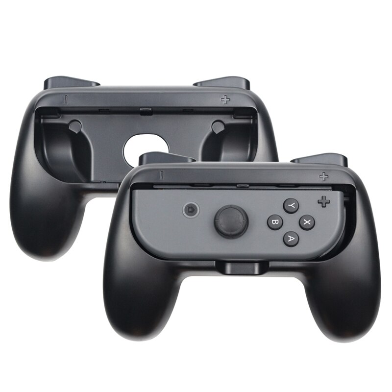 ABS Gamepad Grip Handle For Nintend Switch Joypad Stand Holder for Nintend Switch Left Right Game Controller: Black