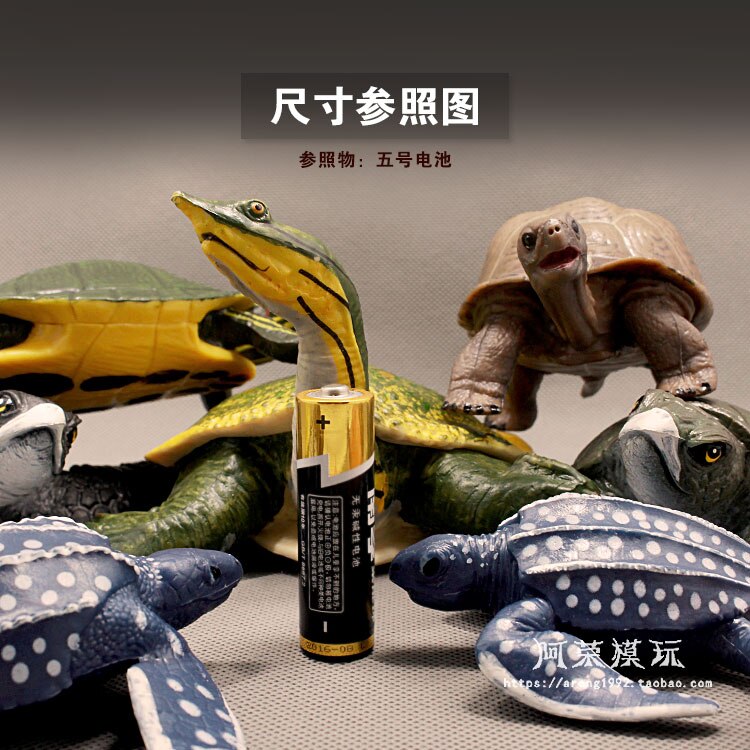 Miniaturen Sea Animal Model Lederschildpad Rode Oren Schildpad Land Schildpad Oceanen Wereld Aquarium Decor Action Figures Beeldjes Speelgoed