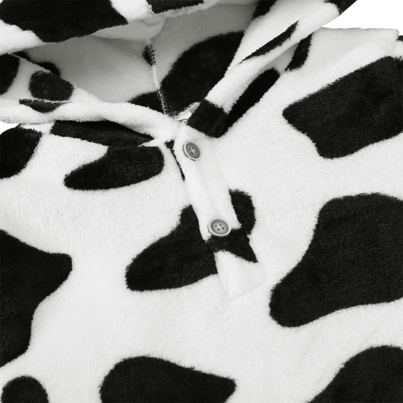 printemps automne bébé filles à capuche Sweatershirt infantile pulls à capuche de vache motif impression manteau chemise enfant en bas âge fille vêtements