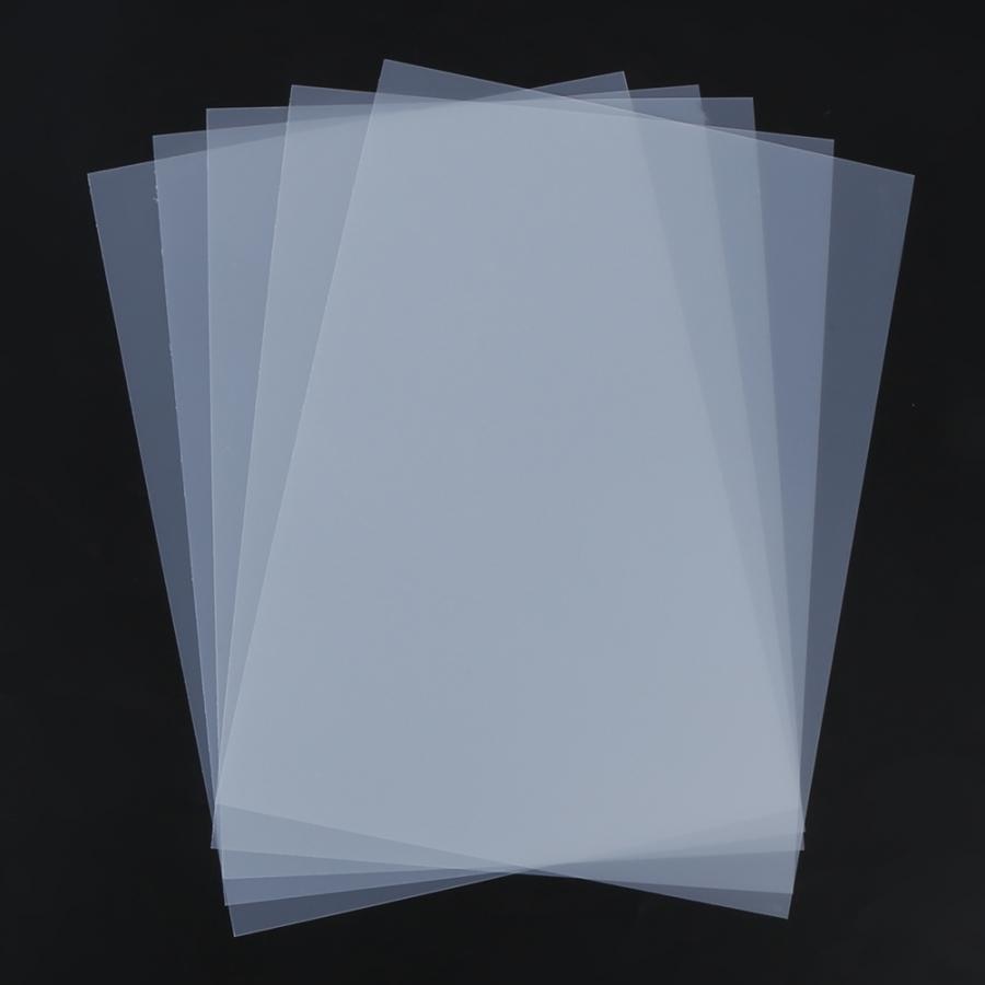 5pcs Heat Shrink Sheet Translucent Heat Shrinkable Film Paper DIY Hairpin Decoration Embossing Tools