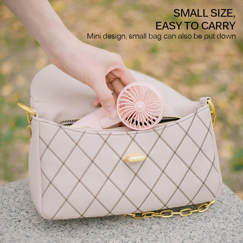 Mini Handheld Fan Student Opknoping Hals Kleine Ventilator Met Clip Voor Mobiele Telefoon Mini Handheld Fan