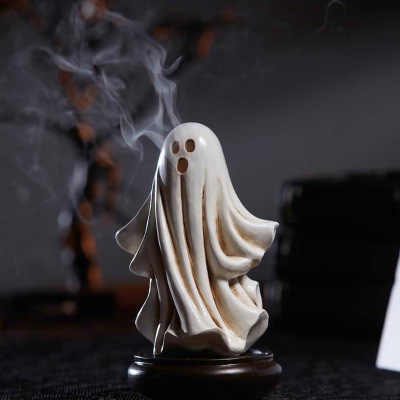 Halloween Ghost Scents Burner Ghost Incense Burner Holder Stove Resin Material Aromatherapy Stove Not Easy to Break