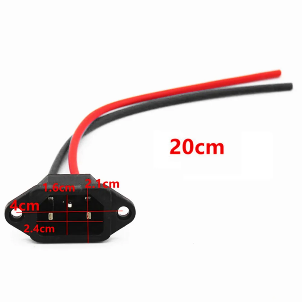 Electric Scooter Battery Charger Port With 3 Pin Plug Connector Jack-Socket For electric Bike accessories E-Scooter Charger Port