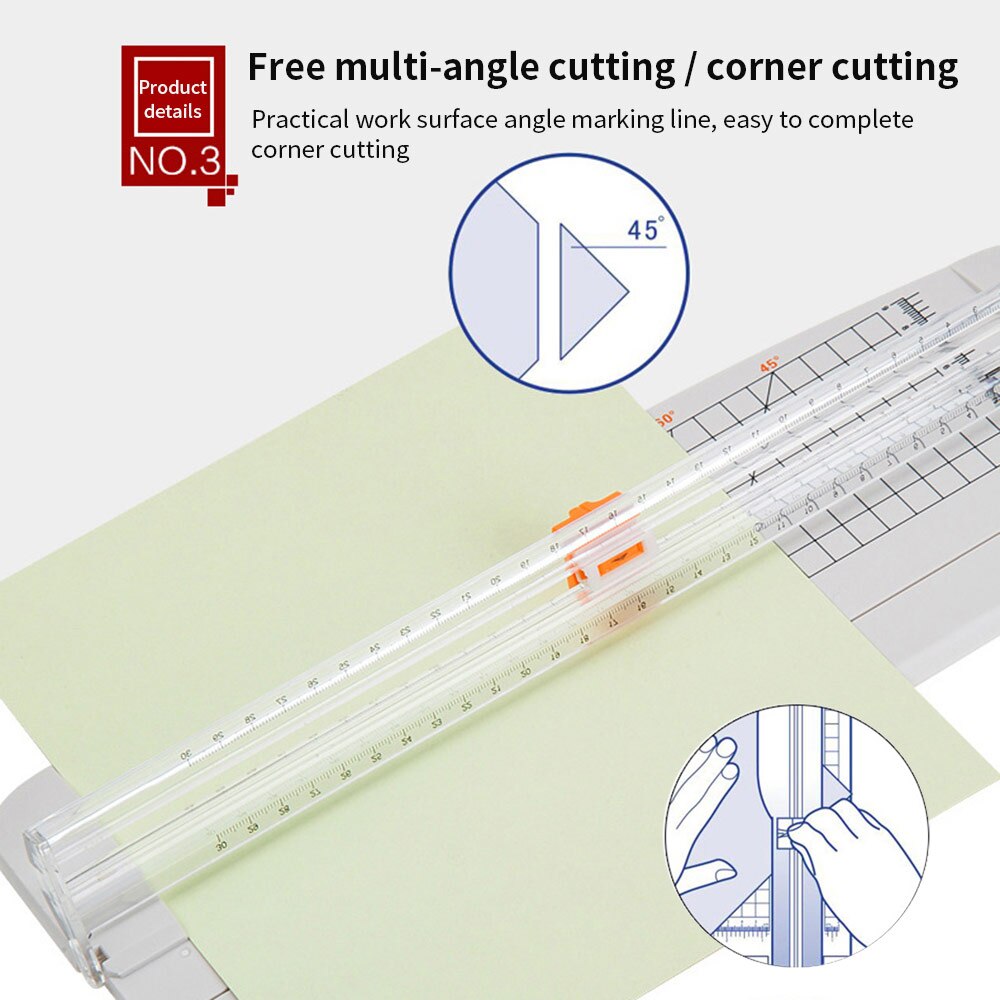 A4 Precision Paper Cutter Paper Trimmer Guillotine Cutting Mat For Photo Paper Scrapbook Trimmer Lightweight Cutting Mat Machine