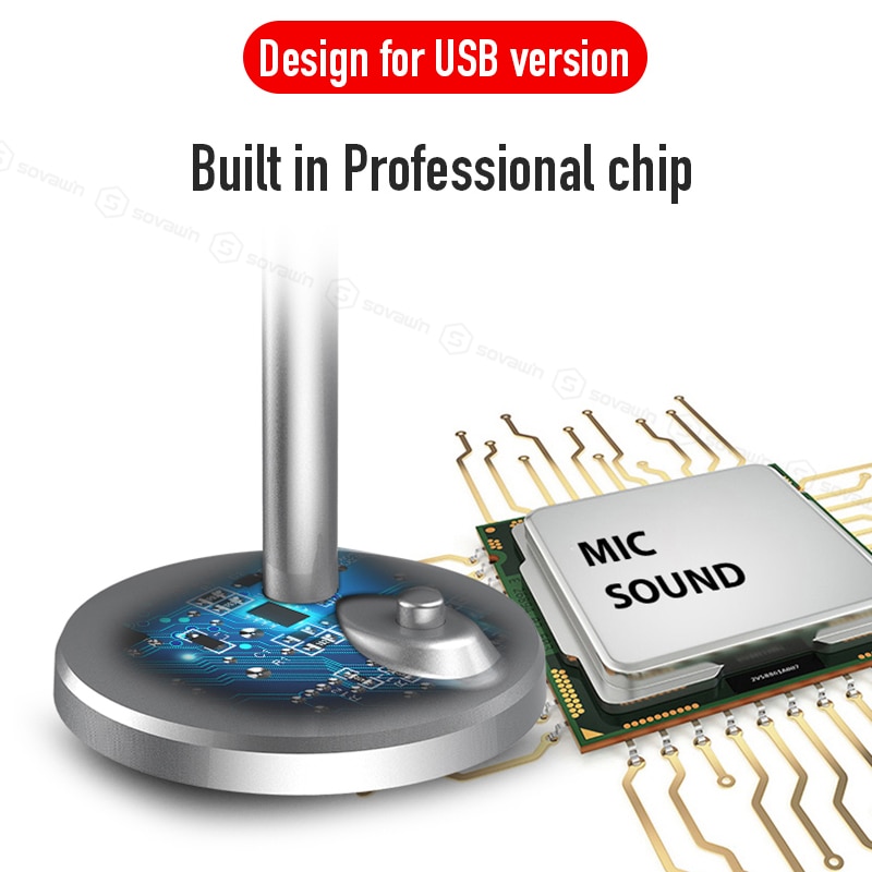 Karaoke Microfoon Wired Studio Hd Noise Cancelling Condensor Tabletop Usb 3.5Mm Mircophone Voor Computer Professionele Retro Mic