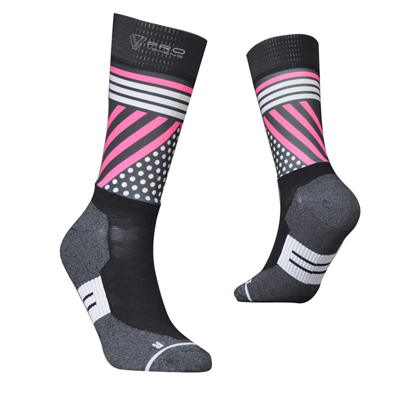 Mężczyźni kobiety skarpety rowerowe profesjonalna marka oddychające skarpety rowerowe lato Outdoor Sport MTB Bike skarpety rowerowe wysokiej jakości: Xpink