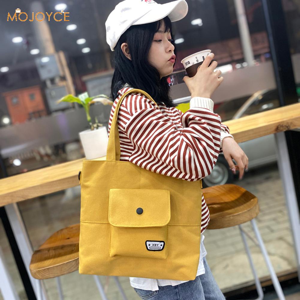 Multifunctionele schoudertas van canvas voor dames, grote capaciteit, damestas voor school en student, in populaire kleuren