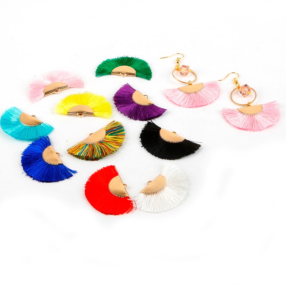 45x2 5mm/fan quaste/gold quasten/schmuck zubehör/schmuck, der/schmuck erkenntnisse/seide quasten/2 teile/beutel
