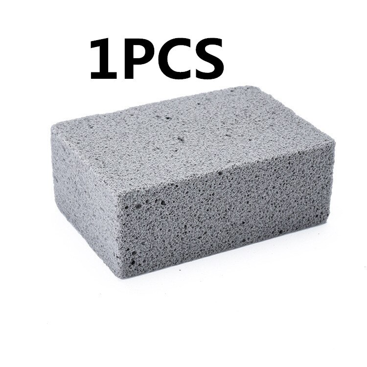 Spot-limpiador de parrilla de ladrillo para barbacoa, raspador para limpieza de piedra, BQ, estantes para manchas, grasa, herramientas para barbacoa, piedra limpia, 3 uds.: 1PCS