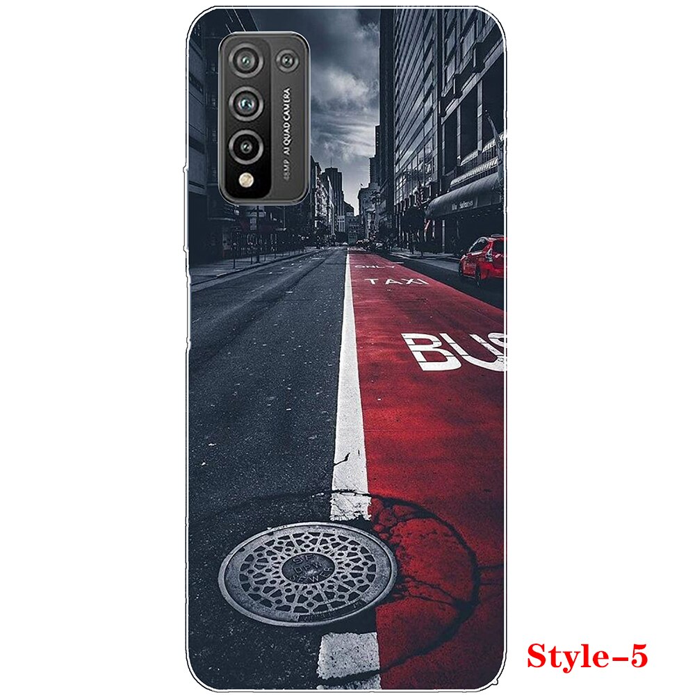 Silicon Case for Huawei Honor 10X Lite Soft Tpu Luxury Shell Phone Cover 360 Full Protection Shockproof Fundas Coque Etui Bumper: Style 5