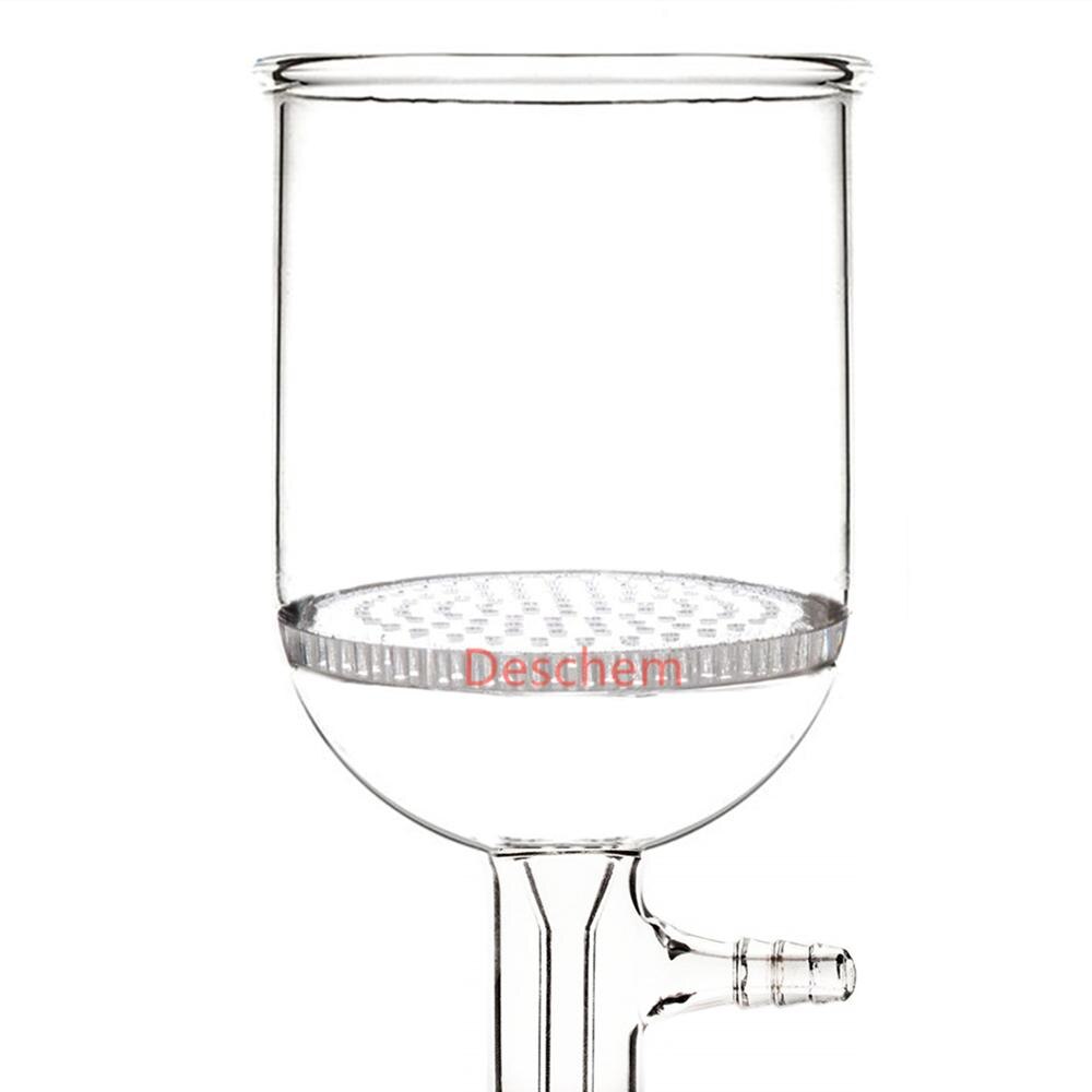350 ml, 24/40, embudo Buchner de vidrio con placa de poros de 70mm, cristalería de laboratorio