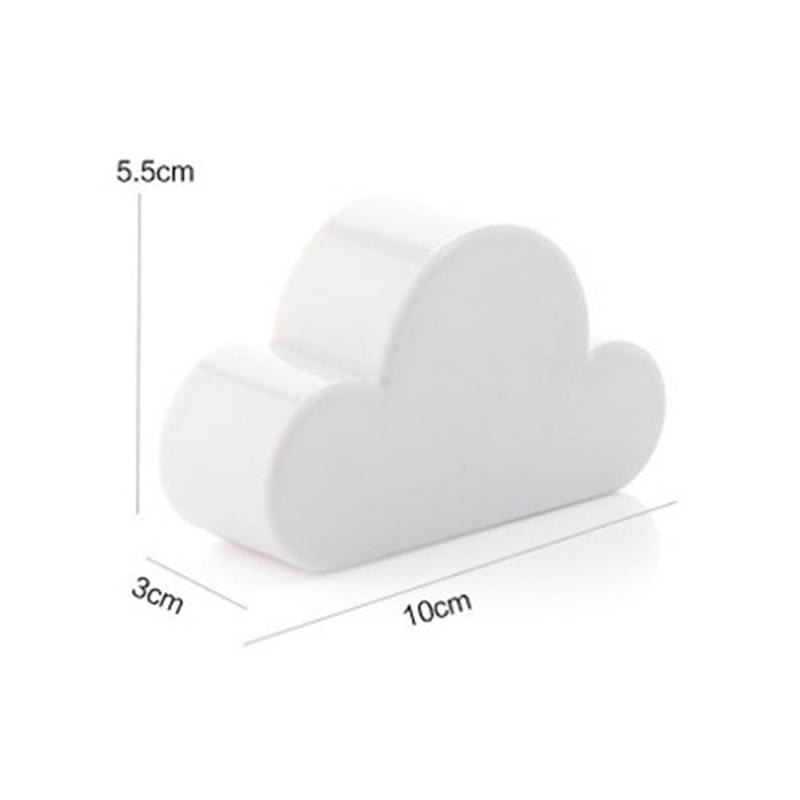 Witte Wolk Vorm Sleutelhouder Thuis Opslag Houder Hanger Magnetische Magneet Sleutelhanger Holder Wall Decor Magnetische Haken